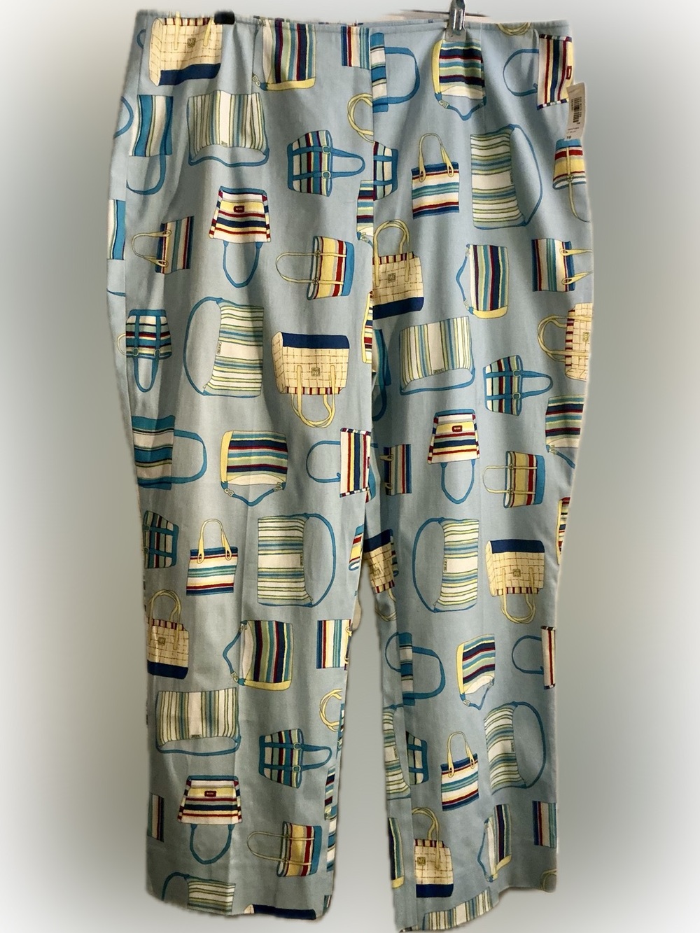 Harold’s NWT Beach Bag Novelty Print Capri Pants - Women’s 16 - Resort Coastal